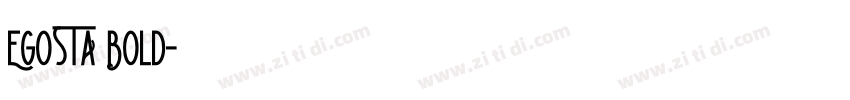 EGOSTA Bold字体转换